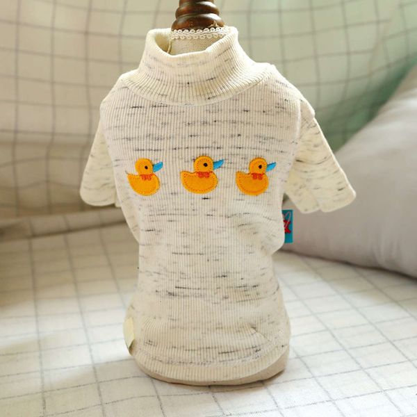 

the dog clothes spring and summer pet cat clothes three ducklings undershirt cute comfortable home dog clothing