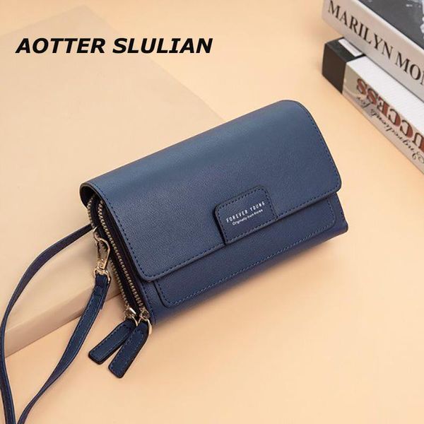 

shoulder bags women handbag large capacity bag hasp zipper purse phone long wallet strap clutch female small coin card holder