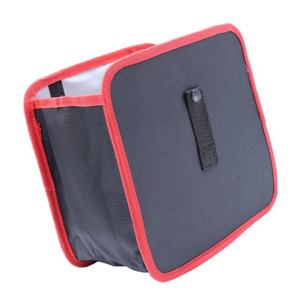 

car garbage bag seat back storage multifunctional debris red organizer