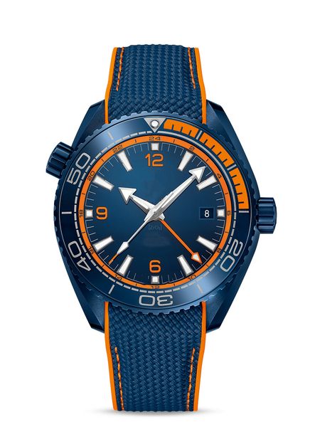 

mens automatic mechanical watches blue case 4-pin monotonous movement with silicone cloth strapwatches men luxury brand, Slivery;brown