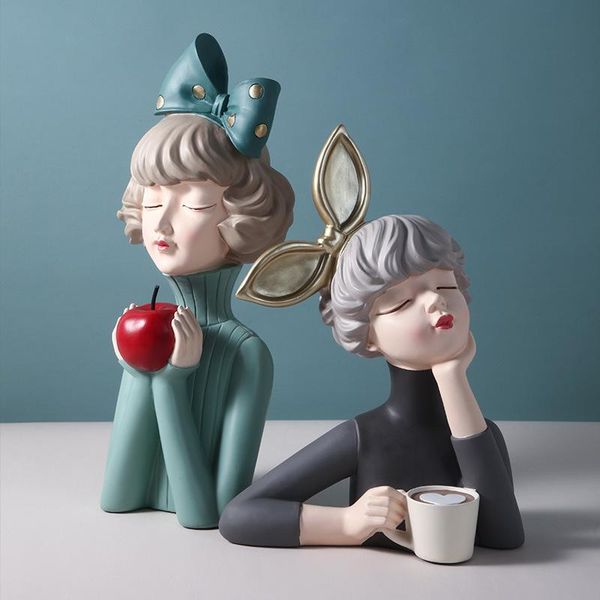 

decorative objects & figurines nordic luxury resin ornaments living room creative porch storage key modern design home decoration desk weddi