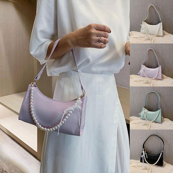 

fashion women's bag pearl chian underarm shoulder girl messenger chain female vintage french lace handbag clutch cross body