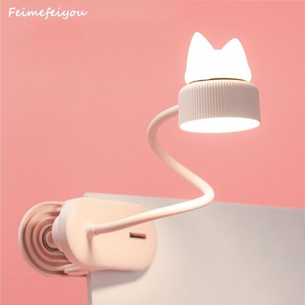 

table lamps feimefeiyou creative clip cat lamp usb student dormitory can and put reading home office led