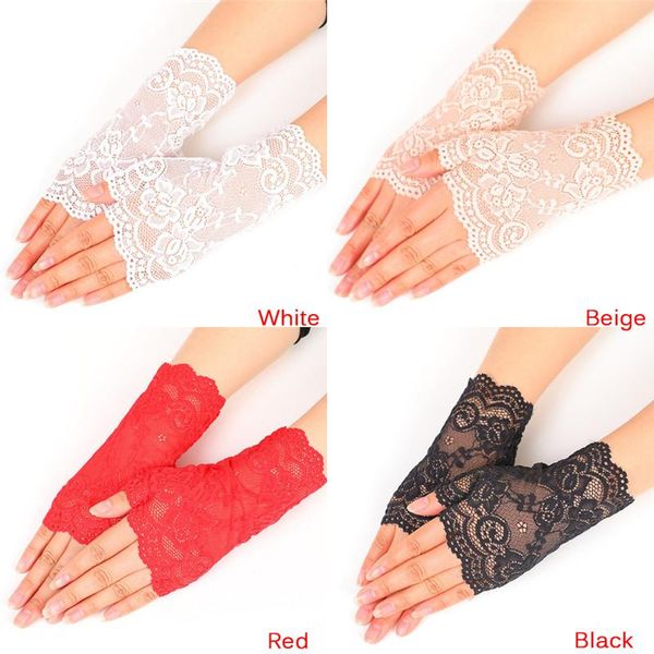 

five fingers gloves soft ladies short black lace fingerless net goth gothic fancy dress weddingg tights stockings, Blue;gray
