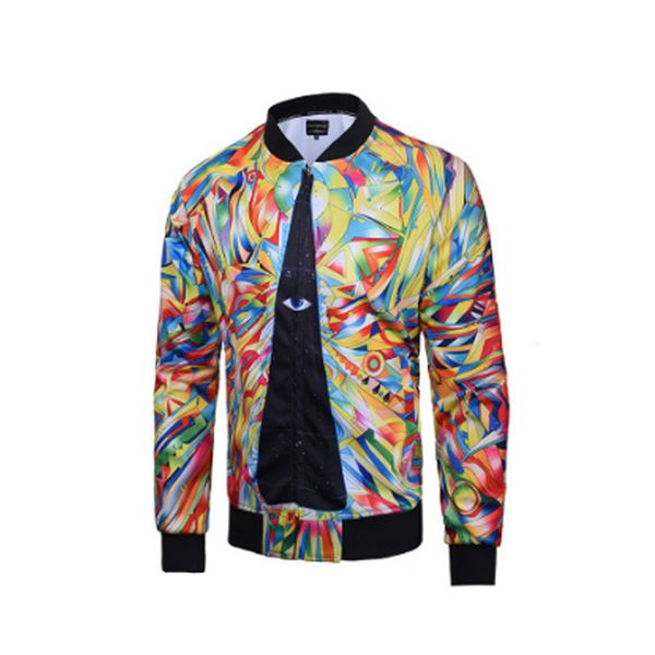 

Fashion Jacket Spring Men's Digital Printing, Beige