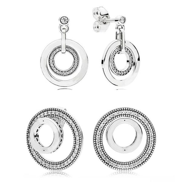 

stud ydx 925 sterling silver earrings for women elegant round earings fashion jewelry 2021, Golden;silver