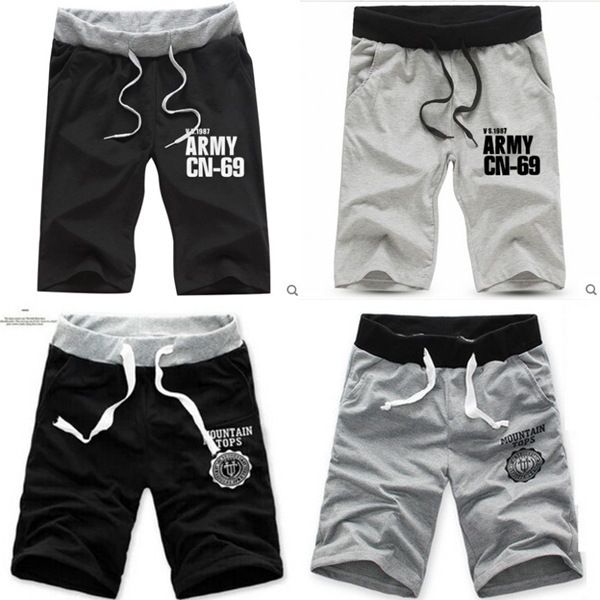 

men's shorts casual knee length trousers summer pants streetwear t32k, White;black