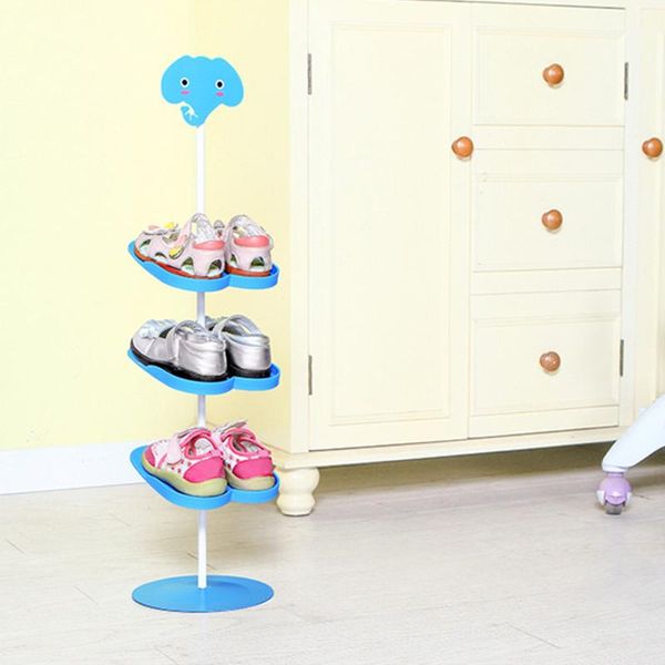 

cartoon floor-standing shoe rack kid children animal pattern shoes organizer holder stand storage capacity home furniture clothing & wardrob