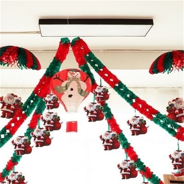 

factory outlet party decoration christmas business hall decoration, new year's day party stage scene layout, kindergarte vk9t