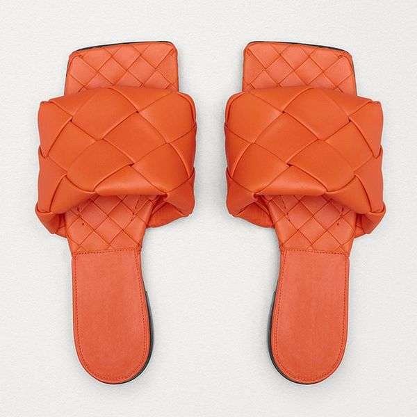 

summer beach slippers square toe slip on women outdoor ladies shoes open flat with mules comfotable casual footwears, Black