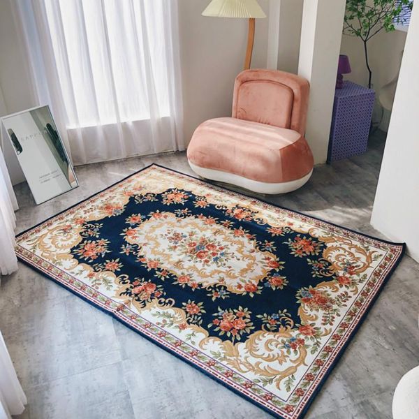 

carpets european and american persian carpet pastoral style vintage flower blanket rugs for home living room bedroom decor