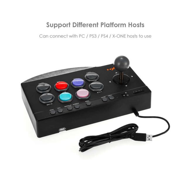 PXN PXN-0082 Mücadele Arcade Oyun Denetleyicisi Joystick Rocker Bilgisayar PCPS3 4 için Xbox One için Nintendo Anahtarı Oyun Konsolu