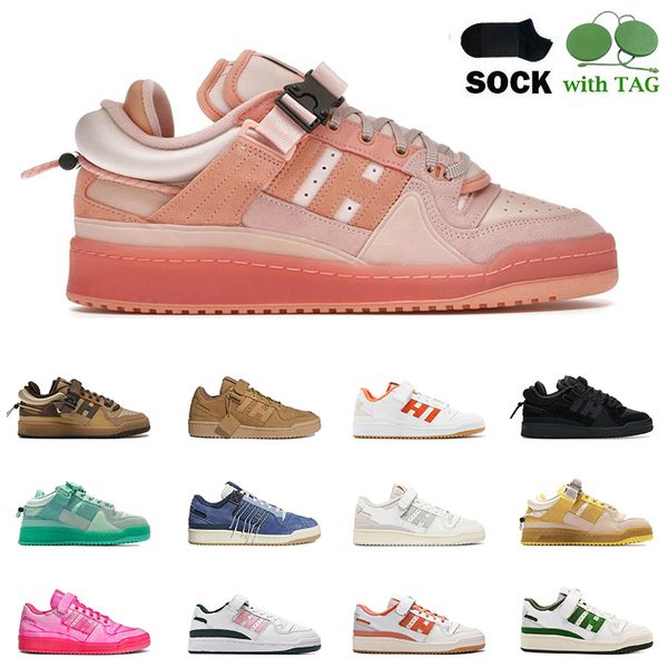 

2022 originals bad bunny pink easter egg forum low casual shoes back to school buckle brown white black crew white off mens women designer s