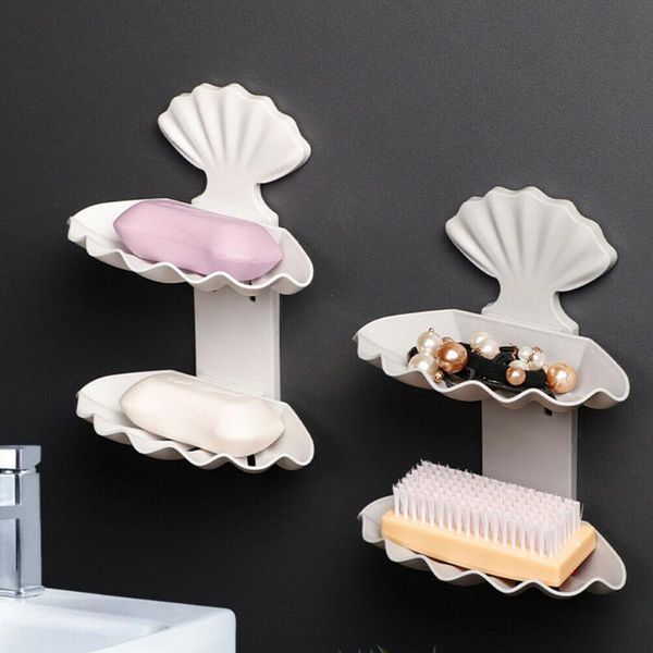 

tray multi-functional household storage soap box bathroom shower dish plate holder case container dishes