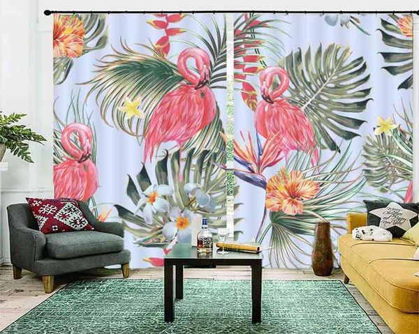 

curtain & drapes modern 3d blackout window curtains plant leaf kid bedroom eyelet