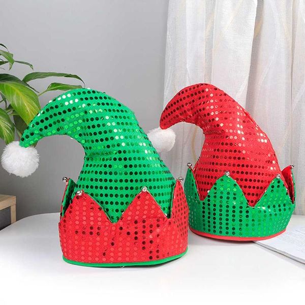 

christmas decorations xmas hats creative elf straw hat party cap dress up holiday ornaments adults present year supplies headgear
