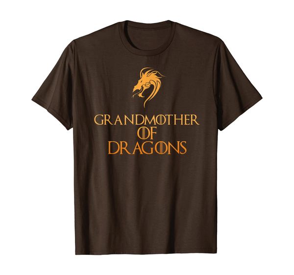 

grandmother of dragons t-shirt cool funny grandma gift tee, White;black