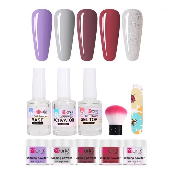 

colors nail powder kit dipping starter set color series base activator manicure tools polish1