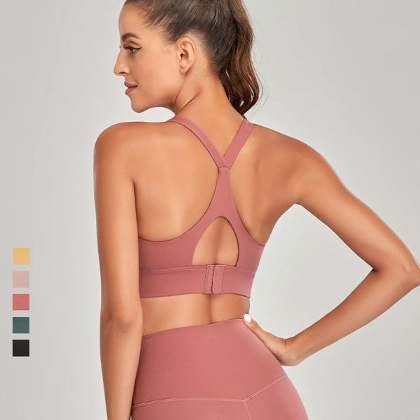 

nudity strappy sports bra for women professional gym fitness trainer yoga crop running high impact push up padded underwear outfit