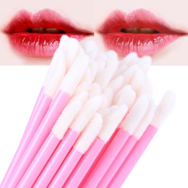 

makeup brushes 100 pcs/pack disposable lip gloss lipstick wands tool set mascara eyelash brush applicators