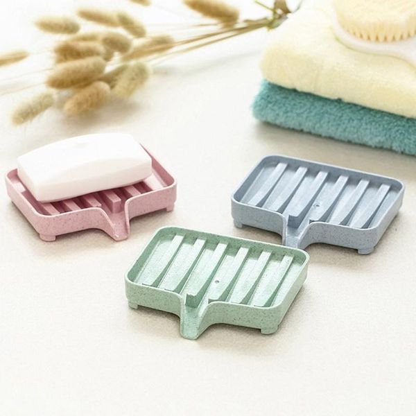 

soap dishes wheat straw box drain holder bathroom shower dish storage plate tray supplies gadgets