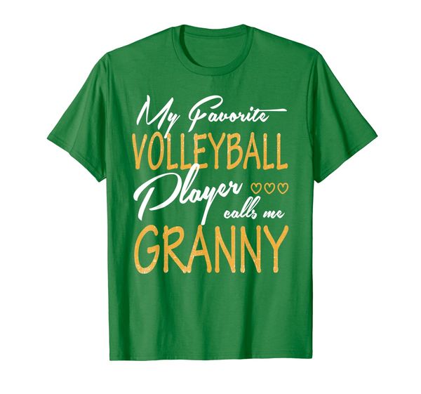 

my favorite volleyball player calls me granny t-shirt, White;black