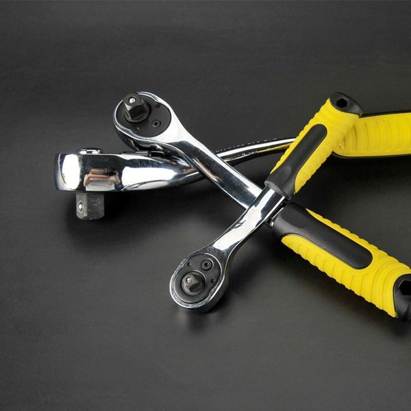 

hand tools hs 1/4 3/8 1/2 72 teeth socket wrench ratchet crv steel torque spanner auto repair