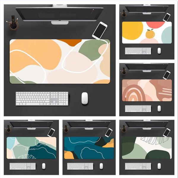 

mouse pads & wrist rests large gaming pad computer gamer natural rubber no-slip big pc laplocking edge keyboards desk mats
