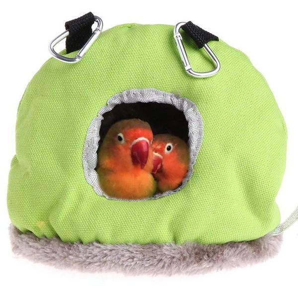 

parrot nest plush warm winter hammock pet bird hanging swing bed cave for parakeet hamster squirrel cages