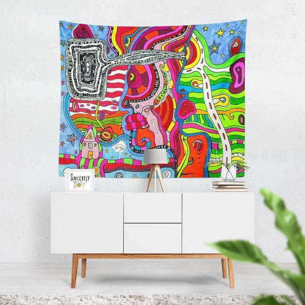 

tapestries colorful abstract tapestry wall art contemporary unique artwork