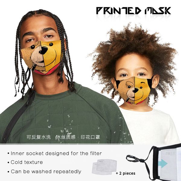 

dust cartoon digital 3d printing children adjustable ear mask