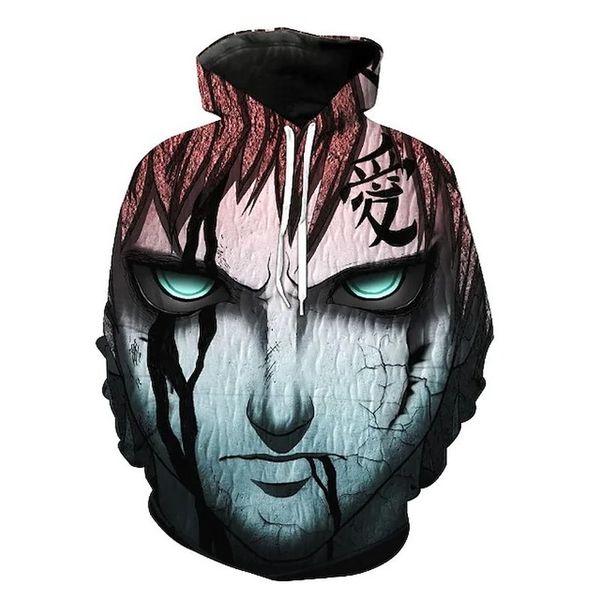 

roblox pattern men's anime big head print hoodie visual impact party punk goth round neck sweater hoodie, Black