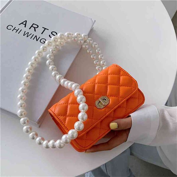 

gentle fairy style pearl chain 2021 new fashion messenger bag