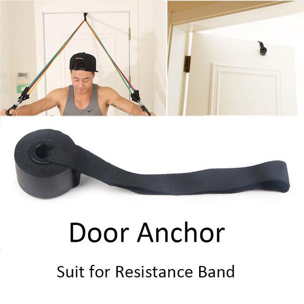 

accessories 1pcs resistance band door anchor fitness equipment yoga pilates for men training exercise pull bands black