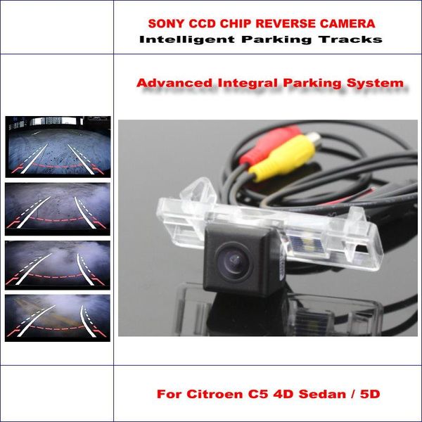 

car rear camera for c5 4d sedan/5d hatchback/sw intelligent parking tracks reverse hd ccd sony ntsc rca aux cam view cameras& sensor sensors