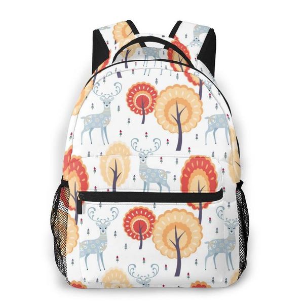 

backpack mountaineering folk deer and tree shoulder bags backpacks