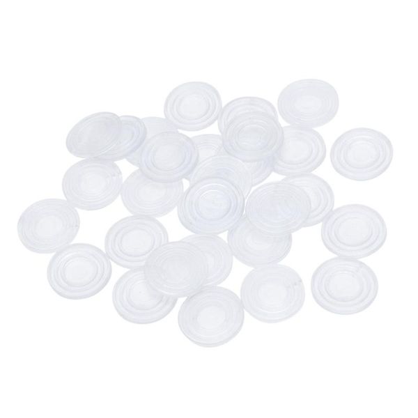 

table runner round transparent plastic non-slip glass dash mat pad 24x3mm 30 pcs