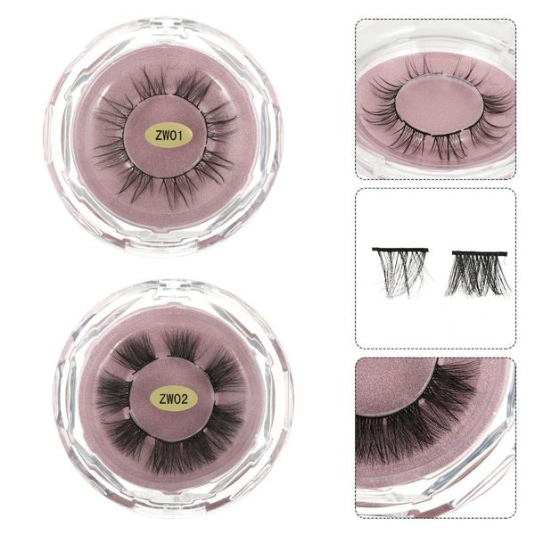 

false eyelashes 2 boxes natural fake lashes individual grafting