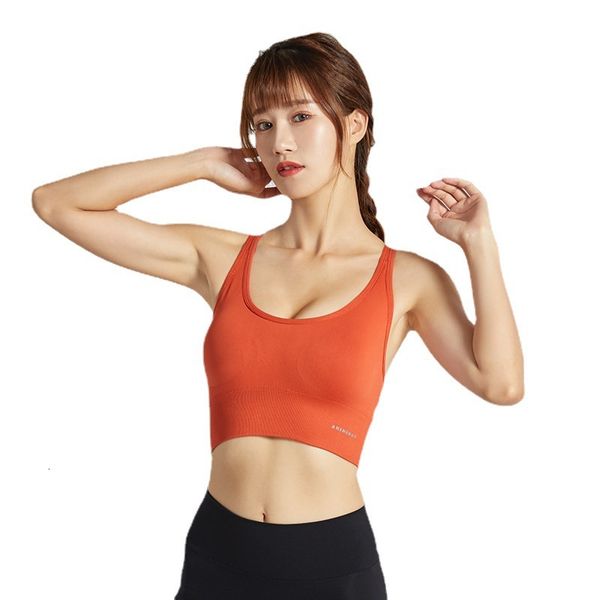 

the same yoga vest back women's sports underwear body bra running fitness trendy clothes, Gray