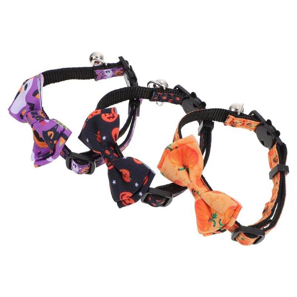 

cat collars & leads 3pcs bow tie collar bell decoration party favor