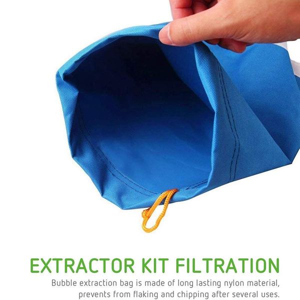 

5pcs 1 waterproof gallon filter bag bubble garden grow hash ice essence extractor kit extraction planters & pots