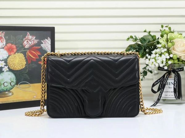 

women's luxury bag 2021 shoulder tote with leather gold chain classic style