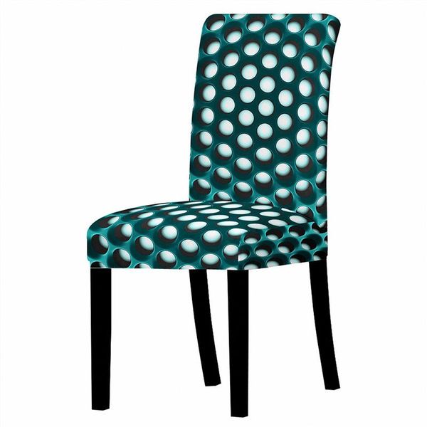 

chair covers 3d printed geometric cover dining elastic spandex stretch seat anti-dirty removable 1/2/4pcs