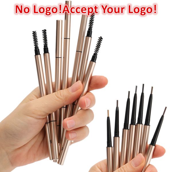 

no brand double head 1.5mm thin gold eyebrow pencil waterproof easy to wear makeup cosmetic eye brow enhancers