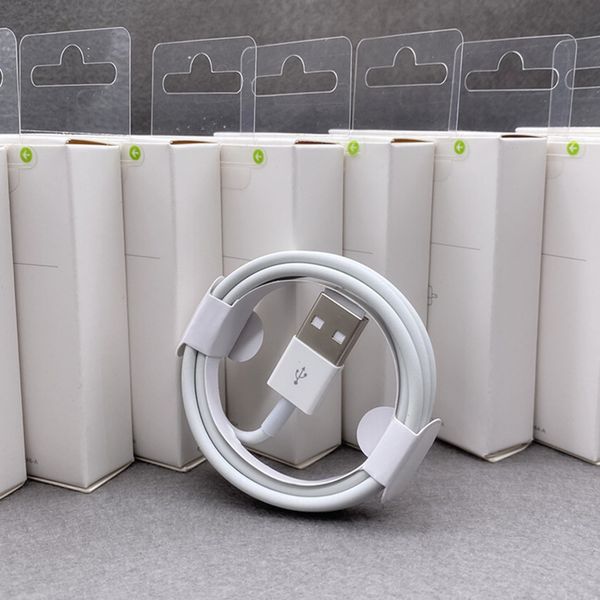 

original charging cable 1m 2m usb charger cable data transfer fast charging for iphone 6 7 8 x 11 12 13 pro max cable with packaging box