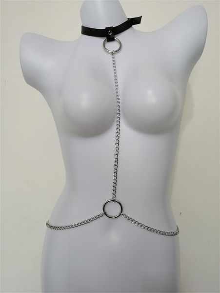 

body chain harness gothic chains for women belly female bodysuit jewelry festival girls fashion jewellery 1685 q2, Silver