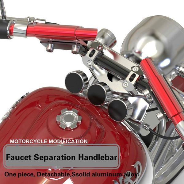 

handlebars motorcycle parts fit for 22mm cnc aluminium alloy modification strengthen crossbar max 70cm 5 color faucet separation handlebar
