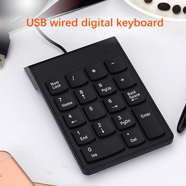 

keyboards small-size 2.4ghz wire numeric keypad numpad 18 keys digital keyboard for accounting teller lapnotebook tablet number keycap