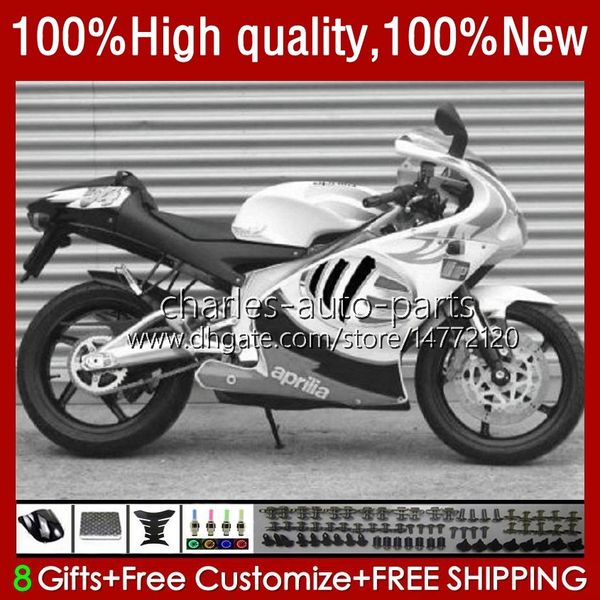 Carrozzeria per Aprilia RS RSV 250 RS250 RS-250 Grigio Bianco RSV250 RR R Carena 24No.107 RSV250R RS250RR 95-97 RSV-250 RS250R 95 96 97 RSV250RR 1995 1996 1997 Moto Body Kit