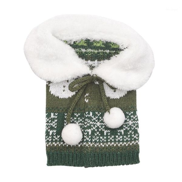 

christmas decorations sweater wine bottle cover collar coat style dress gift bag